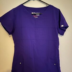 Barco Uniforms Women's Vivid Purple Short Sleeve Top
